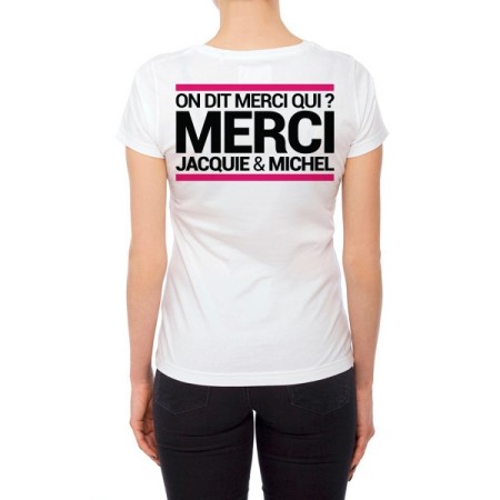 Tee-shirt  J&M blanc - spécial  femme