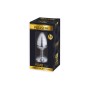 Plug métal bijou transparent M - Alive